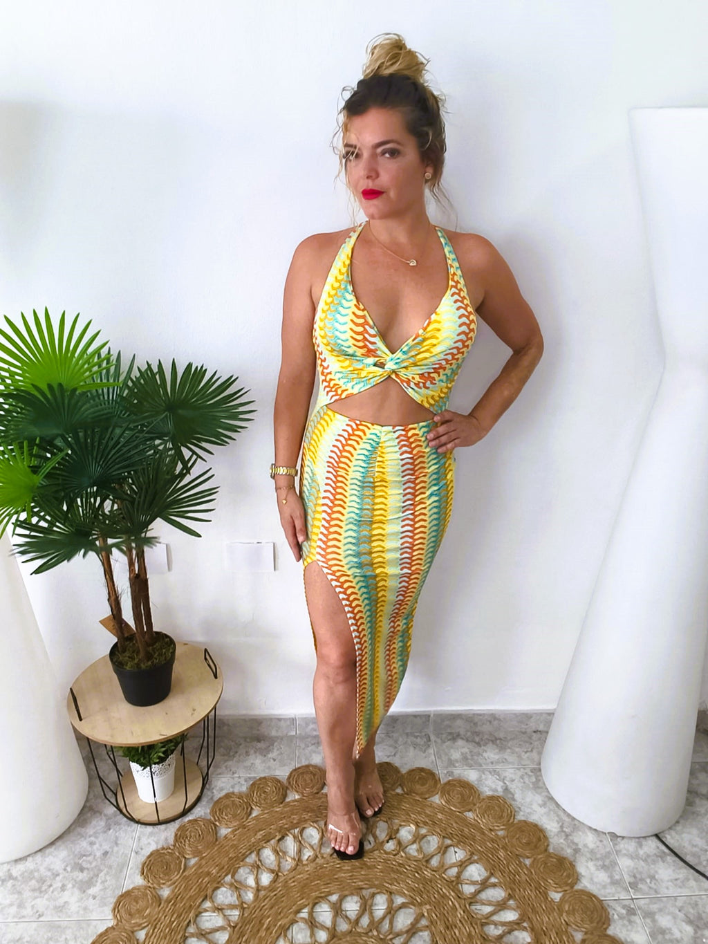 VESTIDO LICRA MULTICOLOR
