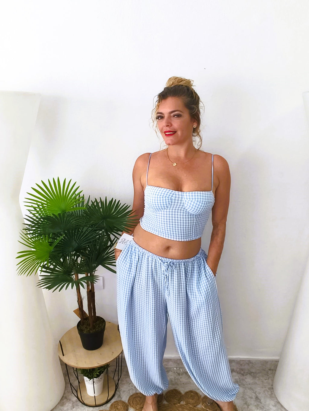 CONJUNTO VICHI CUADRO AZUL